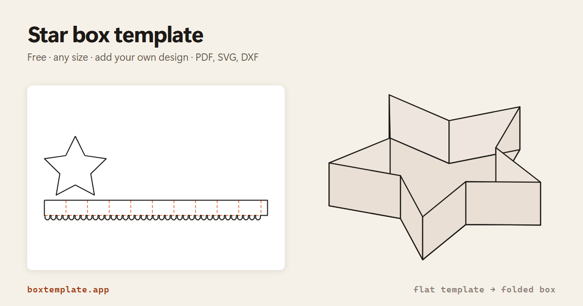 Star Box Template Generator — Any Number of Points